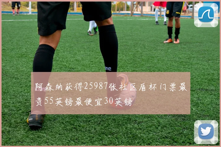 阿森纳获得25987张社区盾杯门票最贵55英镑最便宜30英镑